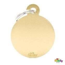 Médaille Basic grand cercle alu or