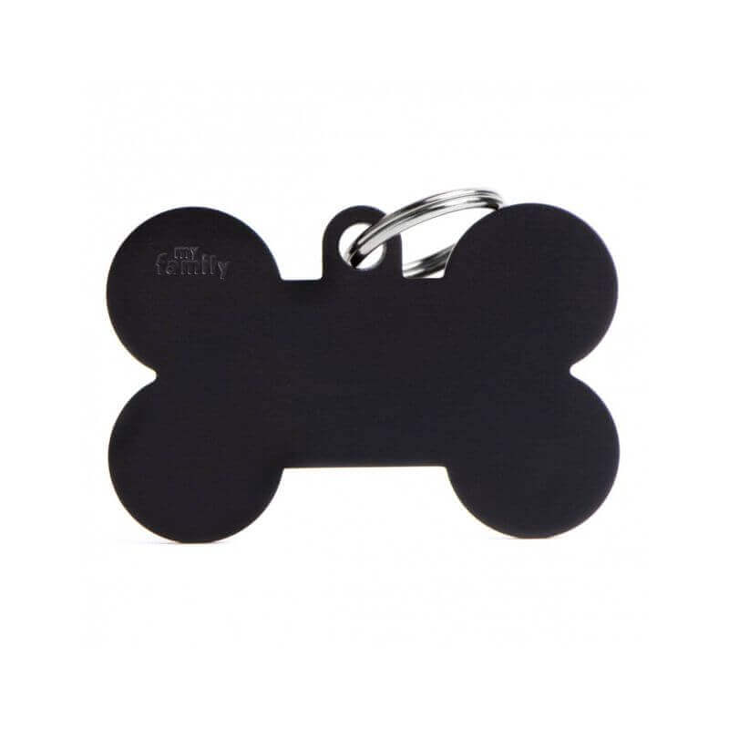 Médaille Basic grand os XL alu noir Médaille Basic grand os XL alu noir