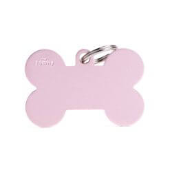 Médaille Basic grand os XL alu rose