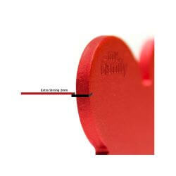 Médaille Basic grand os XL alu rouge