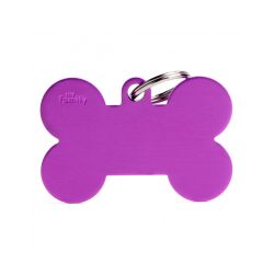 Médaille Basic grand os XL alu violet