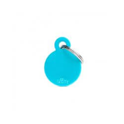 Médaille Basic Petit cercle alu azur