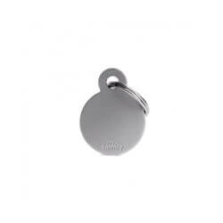 Médaille Basic Petit cercle alu gris