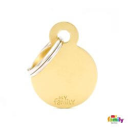 Médaille Basic Petit cercle alu or