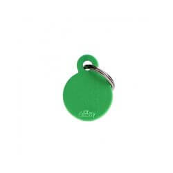 Médaille Basic Petit cercle alu vert