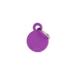 Médaille Basic Petit cercle alu violet