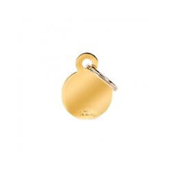 Médaille Basic Petit cercle laiton doré