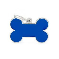 Médaille Basic Handmade grand os bleu
