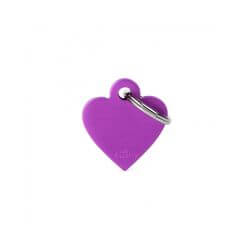 Médaille Basic petit cœur alu vert
