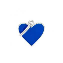 Médaille Basic Handmade petit coeur bleu
