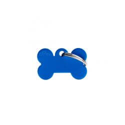 Médaille Basic petit os alu bleu