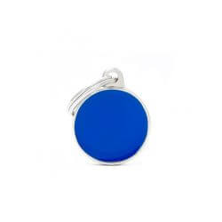 Médaille Basic Handmade petit cercle bleu