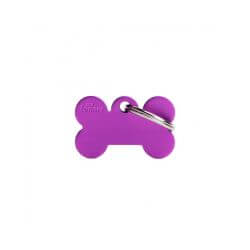 Médaille Basic petit os alu violet