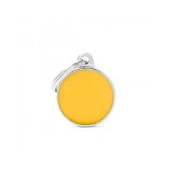 Médaille Basic Handmade petit cercle bleu