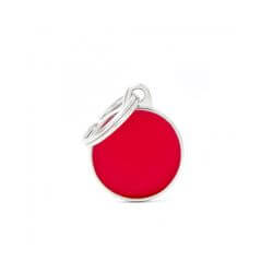 Médaille Basic Handmade petit cercle rouge