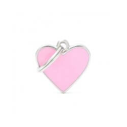 Médaille Basic Handmade petit coeur rose
