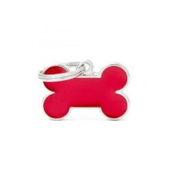 Médaille Basic Handmade petit os rouge