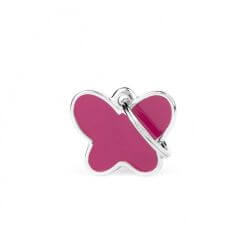 Médaille Charms Papillon rose