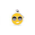 Médaille Charms Smiley lunette