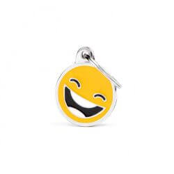Médaille Charms Smiley rigole