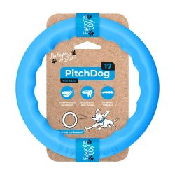 PitchDog Ring 17cm bleu