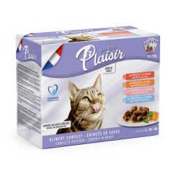 Pack d'émincés en sauce pour chat adulte 12x100g