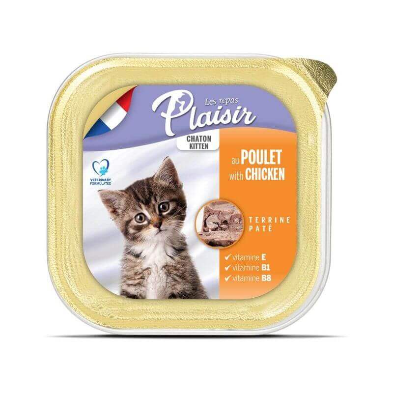 Terrine au poulet pour chaton 100g Terrine au poulet pour chaton 100g