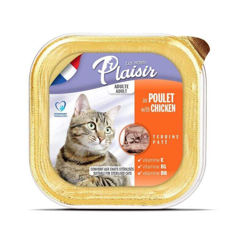 Terrine au poulet pour chat adulte 100g Terrine au poulet pour chat adulte 100g