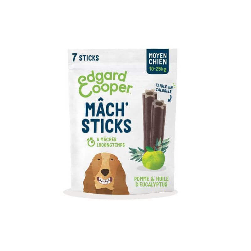 Mâch'sticks Pommes Eucalyptus chien moyen 160g Mâch'sticks Pommes Eucalyptus chien moyen 160g