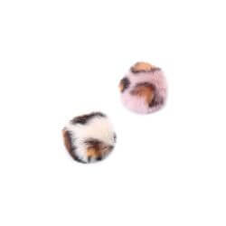 2 balles en peluche pour chat