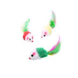 3 souris avec plumes