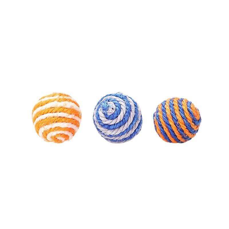 Lot de 3 balles en sisal