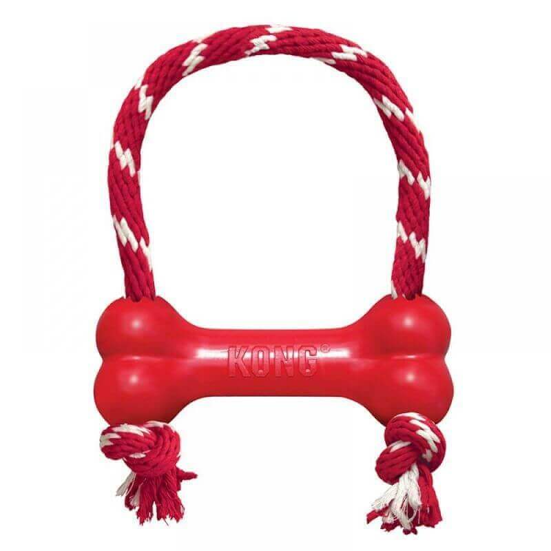 KONG Goodie Bone avec corde Taille M KONG Goodie Bone avec corde Taille M