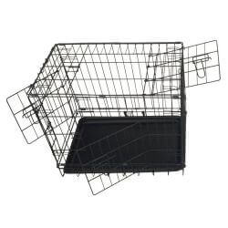 Cage de transport métal pliante pour chien Taille M