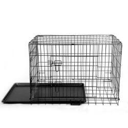 Cage de transport métal pliante pour chien Taille L