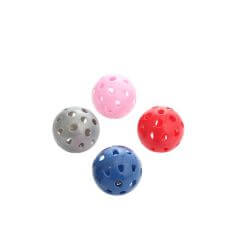 Lot de 4 balles colorées avec grelot