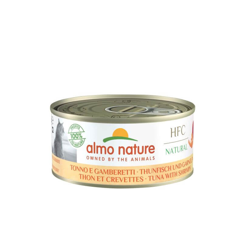 Almo Nature Hfc Natural Thon Et Crevettes Boîte 150 Gr Almo Nature Hfc Natural Thon Et Crevettes Boîte 150 Gr