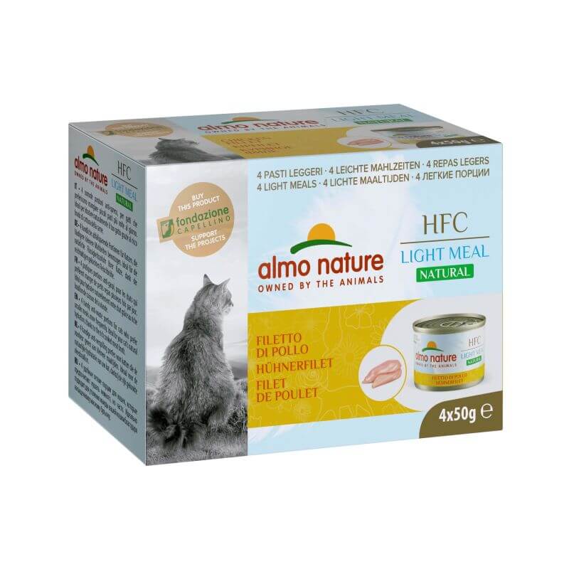 Almo Nature Hfc Chat - Light Meal Filet De Poulet Pack 4 X 50 Gr Almo Nature Hfc Chat - Light Meal Filet De Poulet Pack 4 X 50 Gr