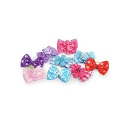 Noeuds avec élastique, 9 couleurs x 1 pièce