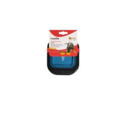 Gamelle carrée double en silicone - taille S - 2x350ml