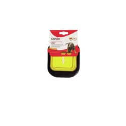Gamelle carrée double en silicone - taille S - 2x350ml