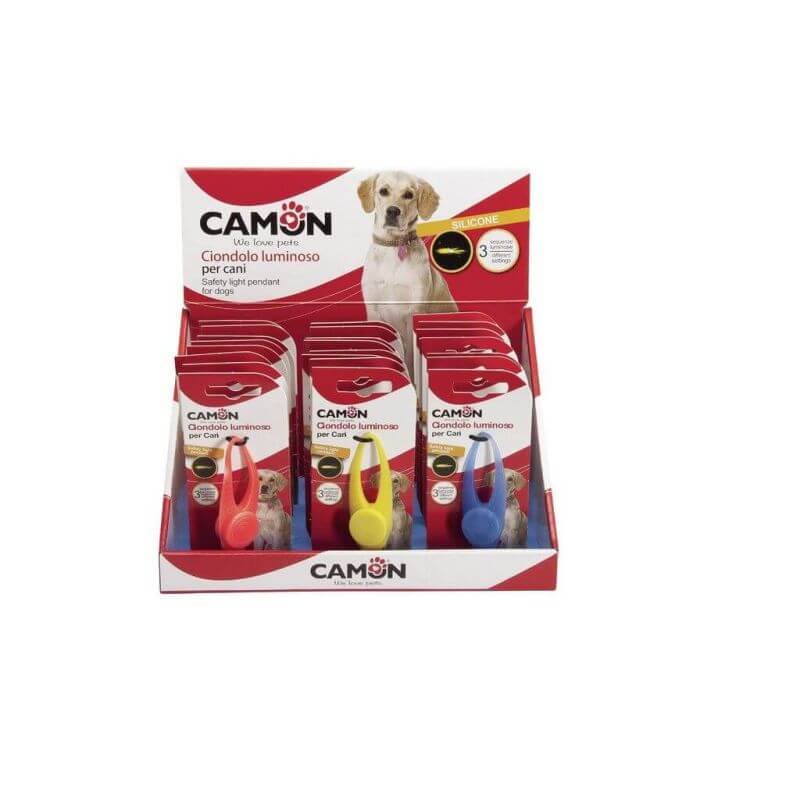 Pendentif lumineux pour chiens en silicone de 8cm