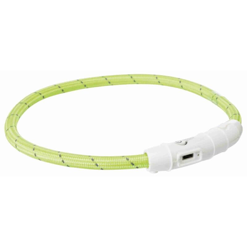 Flash anneau lumineux USB, en TPU/nylon, L–XL: 65 cm/ø 7 mm, vert Flash anneau lumineux USB, en TPU/nylon, L–XL: 65 cm/ø 7 mm, vert