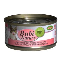 Bubi Nature chat poulet et poisson blanc 70g