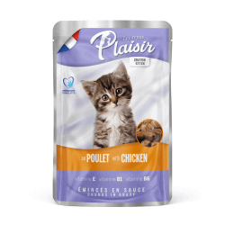 Emincés poulet en sauce pour chaton 100g