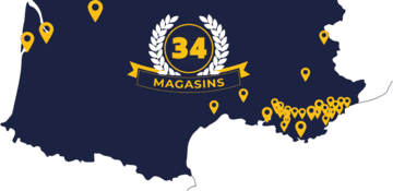 Map footer 28 magasins