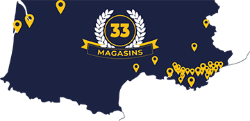 Map footer 28 magasins