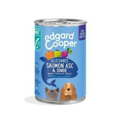 BOITE ADULTE SAUMON / DINDE 400G EDGARD COOPER